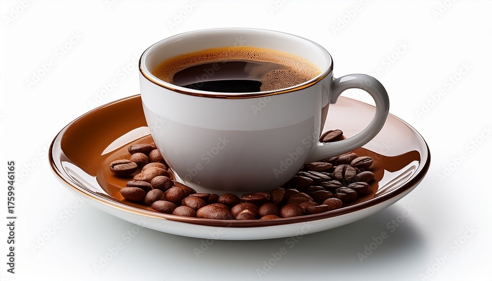 Fototapeta premium Coffee Cup Isolated On Transparent Background