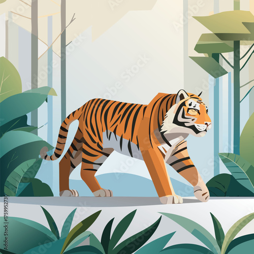 tiger in the jungle