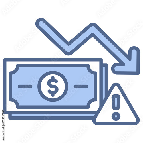 Money Loss Icon Collection