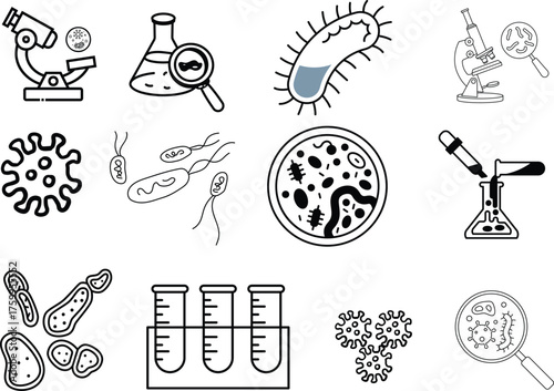 biological icon  sheet