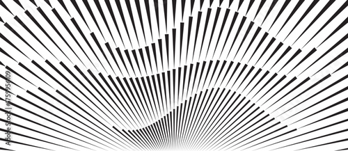 Waves abstract background with radial lines. Art creative design like water waves.