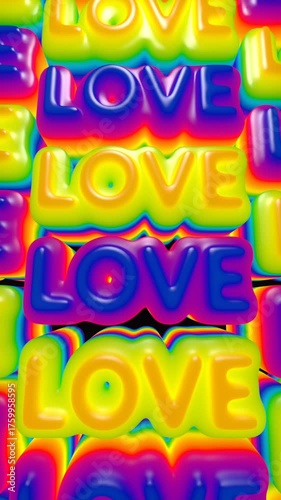 love in every colour (seamless loop) for boyfriends or girlfriends