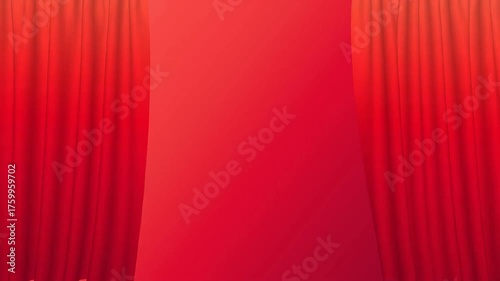 A red curtain background for product presentation use