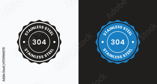 This graphic is ideal for product packaging, e-commerce listings, and technical manuals to highlight the quality and durability of items like kitchenware, appliances, or industrial parts.