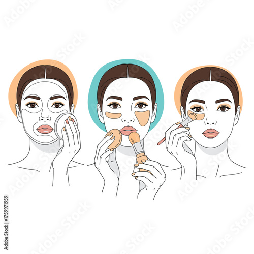 A step-by-step guide to achieving a flawless complexion with makeup application techniques.