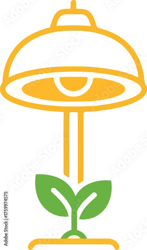 Sustainable growth innovation eco-friendly energy solution icon vector
