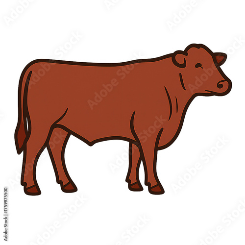 beef cow vector illustration