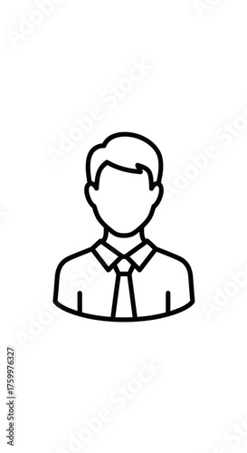 Professional User or Businessman Profile Icon