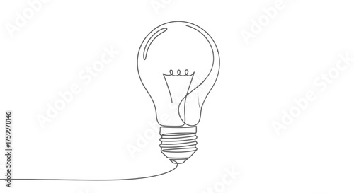 An Illuminated Conceptual Lightbulb Icon Reflecting Creativity And Innovative Ideas