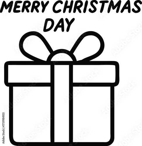 christmas wish with gift