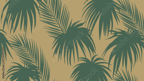 Elegant tropical vibe with palm leaves pattern, perfect for summer designs or a touch of nature in your projects, creating a relaxing paradise