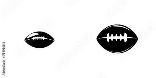 Comparison of two football sizes showcasing design differences for various age groups during practice