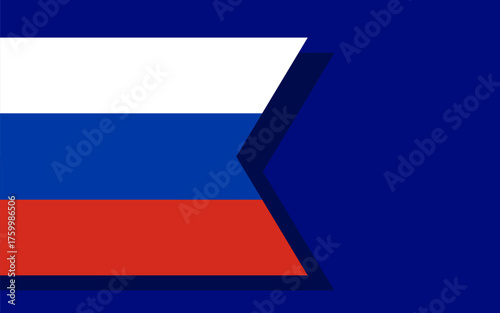 Russia flag banner vector
Vector banner with flag