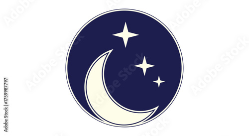 Celestial Elements: A Symbolic Representation of Moonlight and Constellation Patterns