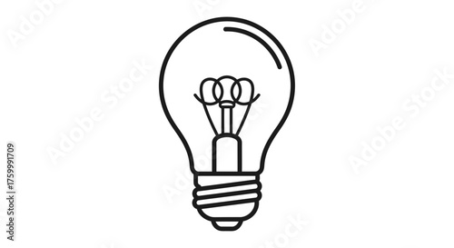 Creative Spark: Lightbulb Icon on Dark Canvas, Innovation and Ideas Concept
