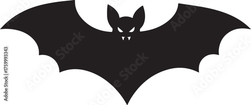 SILHOUETTE OF BAT GARLAND SILHOUETTE HALLOWEEN