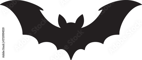 SILHOUETTE OF BAT GARLAND SILHOUETTE HALLOWEEN