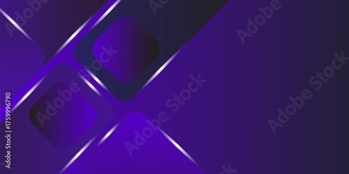Modern abstract background, Polygon elegant purple background vector for presentation business banner or web background EPS 10