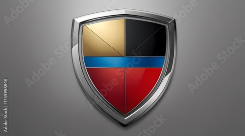 Free Download red shield vector icon on white background - GFXLoad