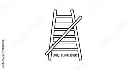 Ladder Structure Emphasizing Defiance, Overcoming Obstacles, And Limitation Concept