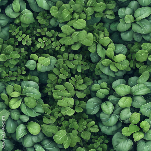 Seamless repeating leaf tile texture