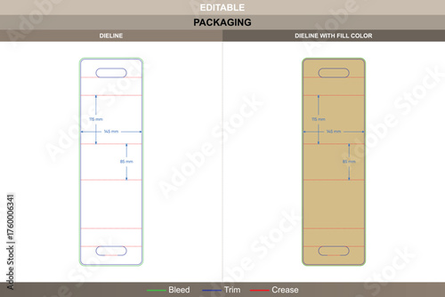 Handle boxes dieline professional vector printing packaging template showcasing carry handle structured folds and exact die line arrangement suitable for fast food takeaway