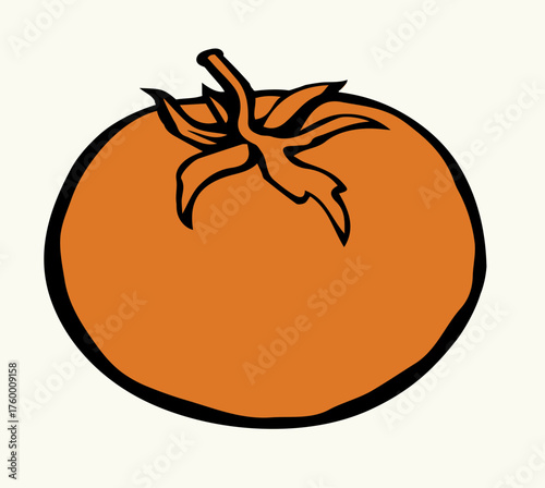 Tomatoes. Vector drawing icon sign