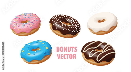 Donuts Vector, Donuts Illustration