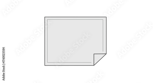 Minimalist Sheet Of Paper With Corner Folded Offering Creative Design Space Visually