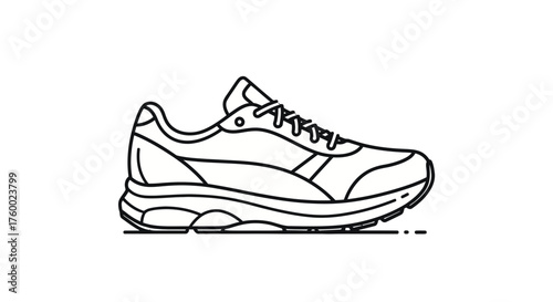 Minimalist Sneaker Icon Against a Black Backdrop for Modern Design Projects