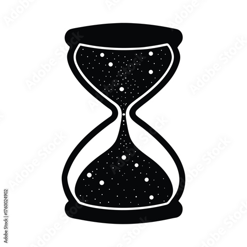 vector illustration of hourglass