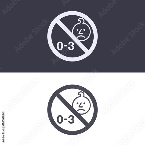 Age vector symbol under 0-3