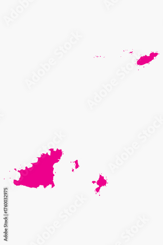 Vector graphic artwork suitable for print and web containing flat detailed map of GUERNSEY