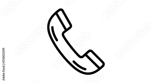 Minimalist Telephone Icon Against Black: A Visual Representation of Communication