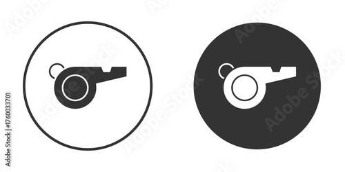 Whistle icon. filled flat sign for mobile concept. Vector graphics