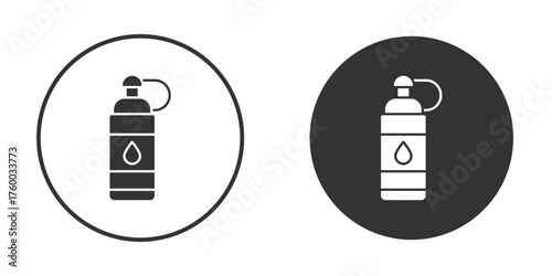 Water bottle icon. filled flat sign for mobile concept. Vector graphics