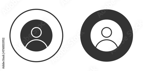 User icon. filled flat sign for mobile concept. Vector graphics