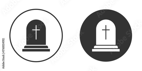 Tombstone icon. filled flat sign for mobile concept. Vector graphics