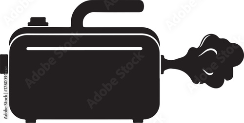 Fog machine icon in silhouette 