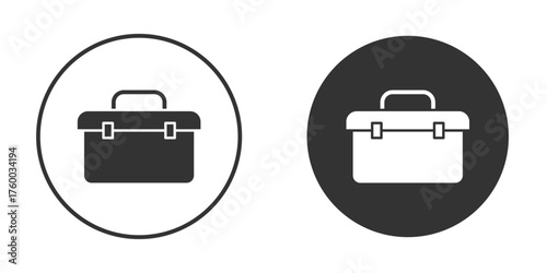 Toolbox icon. filled flat sign for mobile concept. Vector graphics