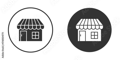 Shop icon. filled flat sign for mobile concept. Vector graphics