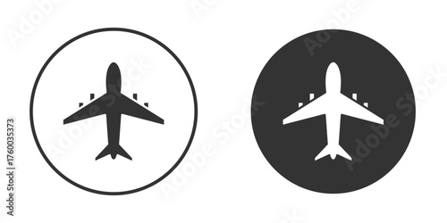 Plane icon. filled flat sign for mobile concept. Vector graphics