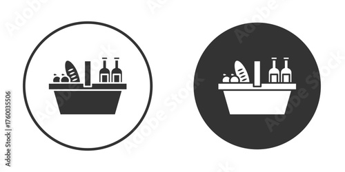 Picnic icon. filled flat sign for mobile concept. Vector graphics