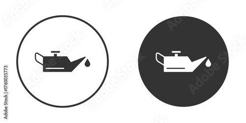 Oil can icon. filled flat sign for mobile concept. Vector graphics