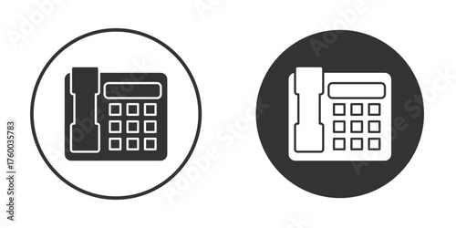 Office phone icon. filled flat sign for mobile concept. Vector graphics