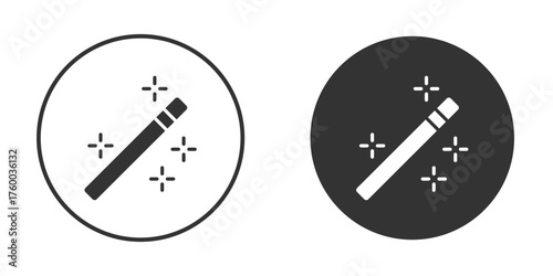 Magic wand icon. filled flat sign for mobile concept. Vector graphics