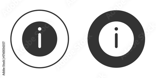 Info icon. filled flat sign for mobile concept. Vector graphics