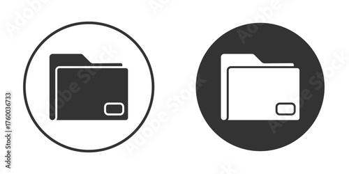 Folder icon. filled flat sign for mobile concept. Vector graphics