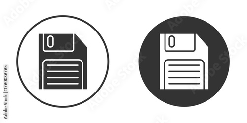 Floppy disk icon. filled flat sign for mobile concept. Vector graphics