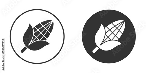 Corn icon. filled flat sign for mobile concept. Vector graphics